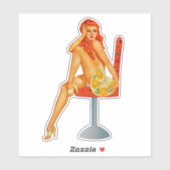 Pin-up Girl Sticker (Vel)