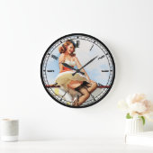 Pin-Up Girl Wall Clock Grote Klok (Huis)