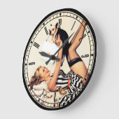 Pin-Up Girl Wall Clock Grote Klok (Hoek)
