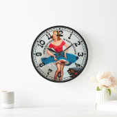 Pin-Up Girl Wall Clock Grote Klok (Huis)