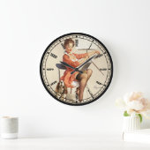 Pin-Up Girl Wall Clock Grote Klok (Huis)