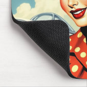 Pin Up Girl WW2 Mousepad Muismat (Hoek)
