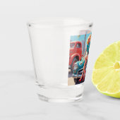 Pin-up glas voor fotoshoots (Links)