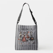  Pin-Up Halloween Heksen Crossbody Tas (Achterkant)