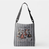  Pin-Up Halloween Heksen Crossbody Tas (Voorkant)