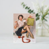 Pin-up het Cadeau van de Wrapping Briefkaart (Staand voorkant)