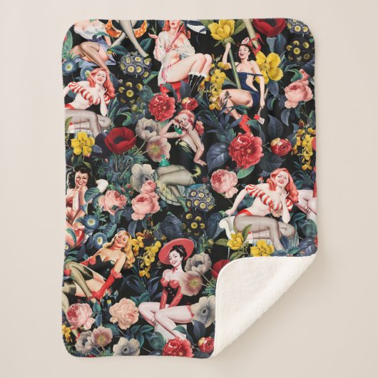 Pin-up III Sherpa Deken (Voorkant)