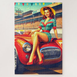 Pin Up Lady Legpuzzel