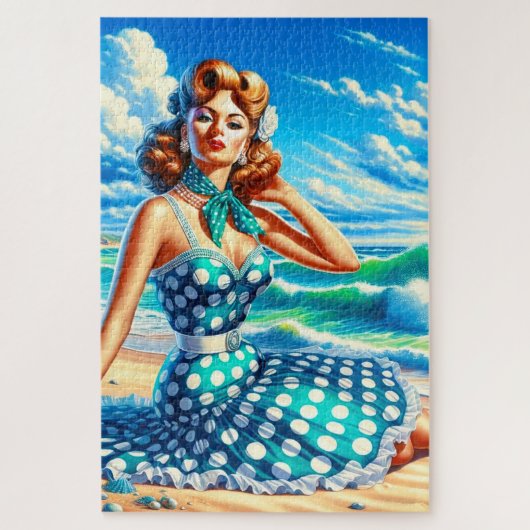 Pin Up Lady Legpuzzel (Verticaal)