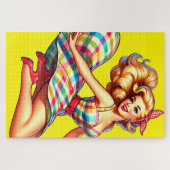 Pin Up Lady Legpuzzel (Horizontaal)