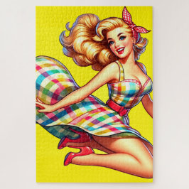 Pin Up Lady Legpuzzel