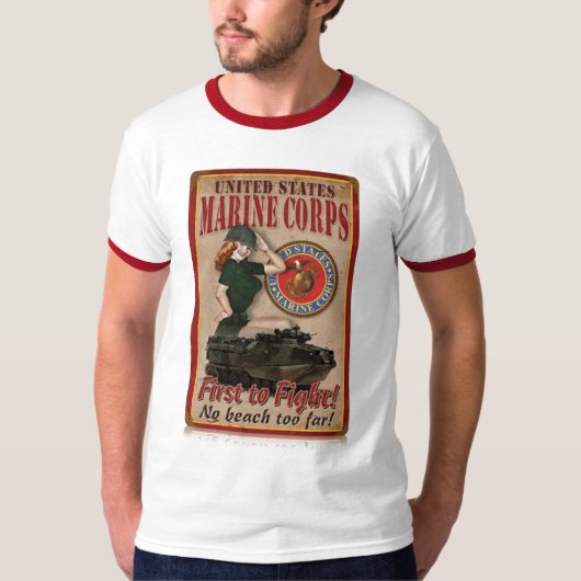 Pin Up Marine Corps Shirt (Voorkant)