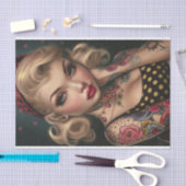  Pin Up Meisje12 Tissuepapier (Craft)