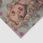 Pin Up Meisje13 Tissuepapier (Detail)