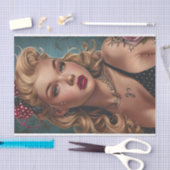  Pin Up Meisje14 Tissuepapier (Craft)