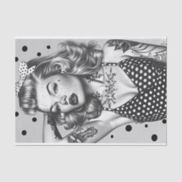 Pin Up Meisje16 Tissuepapier