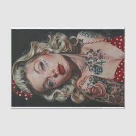 Pin Up Meisje17 Tissuepapier