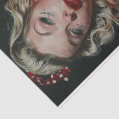 Pin Up Meisje17 Tissuepapier (Detail)