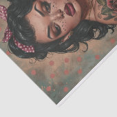  Pin Up Meisje1 Tissuepapier (Detail)