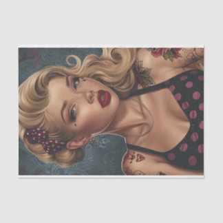 Pin Up Meisje20 Tissuepapier