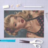 Pin Up Meisje20 Tissuepapier (Craft)