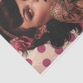  Pin Up Meisje3 Tissuepapier (Detail)