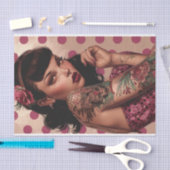  Pin Up Meisje3 Tissuepapier (Craft)