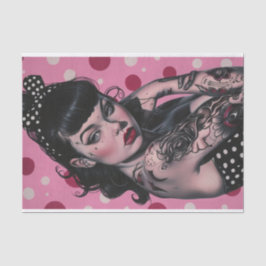 Pin Up Meisje8 Tissuepapier