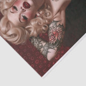 Pin Up Meisje9 Tissuepapier (Detail)