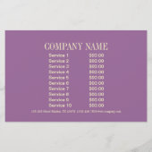 Pin-up meisje cosmetoloog haar make-up artiest flyer (Achterkant)