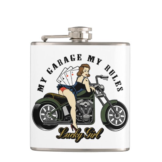  Pin Up Meisje Flask Heupfles (Voorkant)