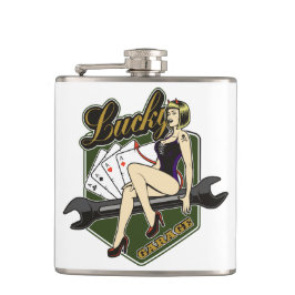  Pin Up Meisje Flask Heupfles