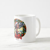 Pin-up Meisje Kerstmis Mok (Voorkant rechts)