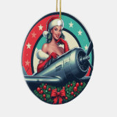Pin-up Meisje Kerstmis Ornament (Rechts)