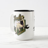  Pin Up Meisje Koffie Mok (Voorkant links)