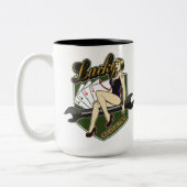  Pin Up Meisje Koffie Mok (Links)