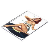 Pin-up-meisje op record notitieboek (Linkerzijde)