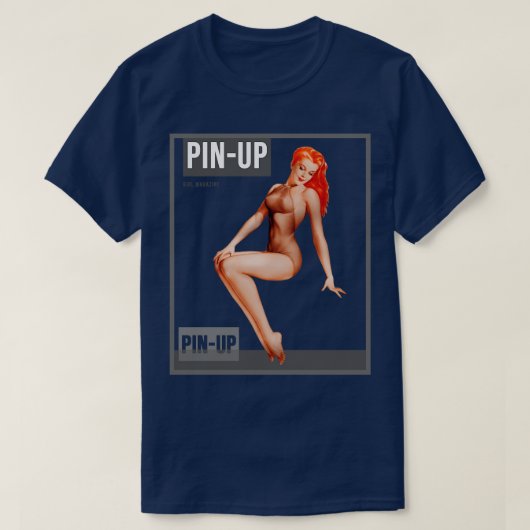 Pin-up Meisje  Pinup Magazine 41 T-shirt (Design voorkant)