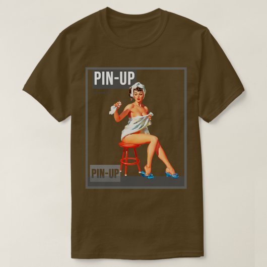 Pin-up Meisje  Pinup Magazine 43 T-shirt (Design voorkant)
