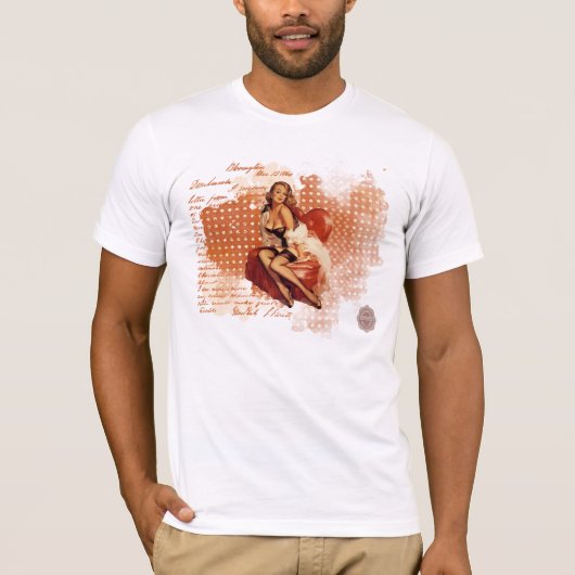 Pin-up meisje t-shirt (Voorkant)