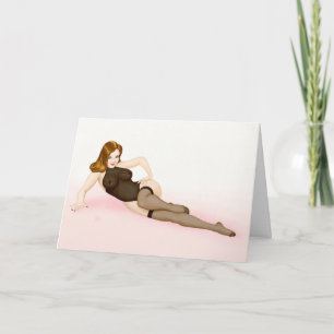  pin-up meisje - Vargas blonde Kaart