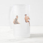 Pin-Up Meisjes Cadeau Koffie Mok (Voorkant links)