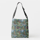 pin-up-meisjes kikkers crossbody tas (Achterkant)