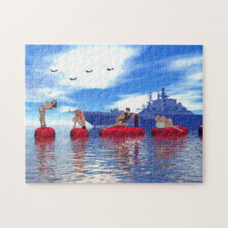 Pin-up meisjes legpuzzel