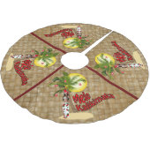 Pin-up Mele Kalikimaka kerstboomrok 2 Kerstboom Rok (Gekanteld)