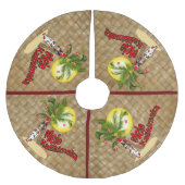 Pin-up Mele Kalikimaka kerstboomrok 2 Kerstboom Rok (Voorkant)