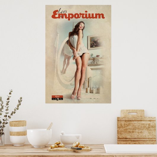  Pin-Up Mirror Poster (Keuken)