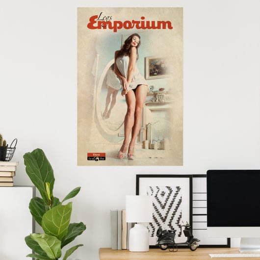  Pin-Up Mirror Poster (Thuiskantoor)