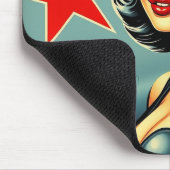 Pin Up  Nose Art Style Mousepad Muismat (Hoek)