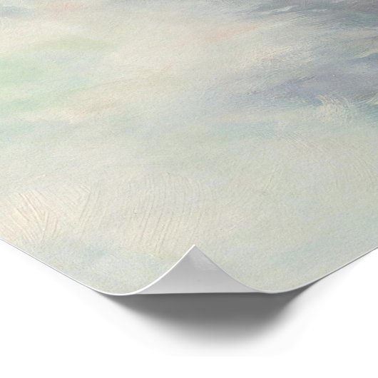 Pin-Up Poseren Naast het Surf Kunst Poster (Hoek)